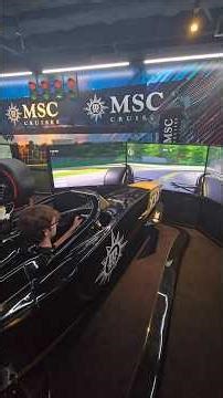 F1 Simulator on MSC World America #hlwt #travel #vacation #cruise #family #fun #formula1 #racing #f1