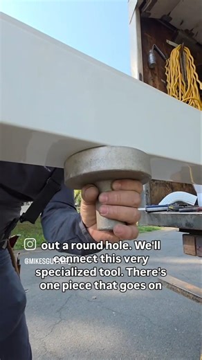 💥Rare Gutter Tools! Mechanical punch! #weddingtonnc #charlottenc #gutterinstallation #mikesgutter