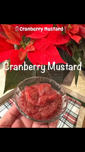 🫙Cranberry Mustard A combination of the perfect mix of tartness and sweetness elevated with a little spice. (Recipe in comments) | From Me to You Gourmet