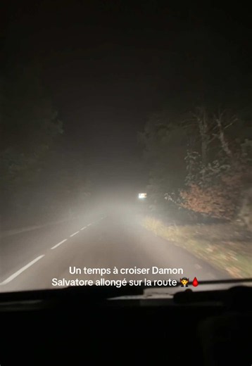 Un temps à croiser Damon Salvatore allongé sur la route