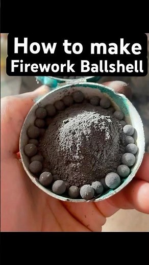 How to make ballshell firework homemade with huge burst #fireworks #pyro #pyrotechnics #howtomake