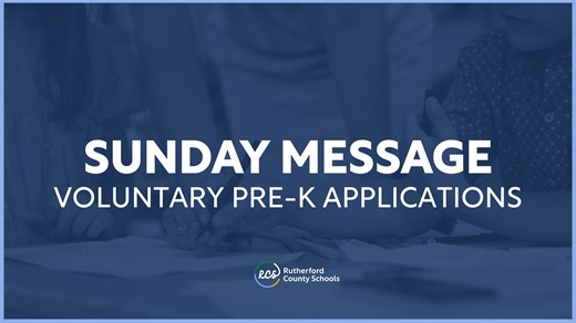 Rutherford County Schools on Instagram: "In this week's #RCSSundayMessage, RCS Elementary Coordinator Ann Haley shares about the upcoming opening of voluntary pre-k applications. Learn more here: https://www.rcschools.net/apps/pages/index.jsp?uREC_ID=527037&type=d&pREC_ID=1041992"