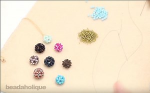 How to Make an Ornate Beaded Bead Using Right Angle Weave Double Needle Method