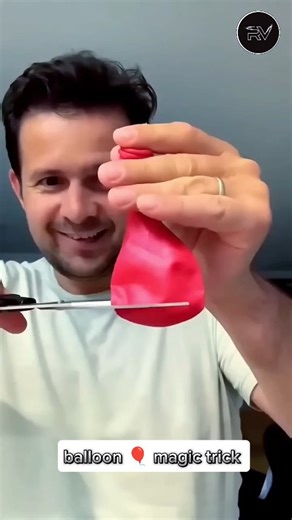 Balloon 🎈 magic challenge 😱#reels #magictrick @rv_magic_02 | Rvmagic01