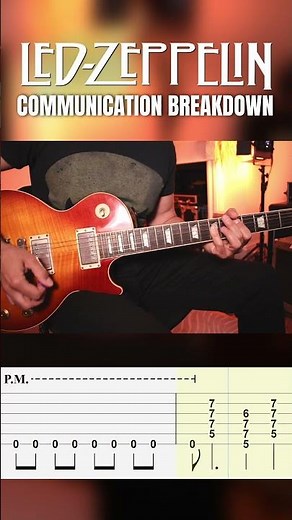 Led Zeppelin Communication Breakdown Riff Guitar Tutorial Tabs