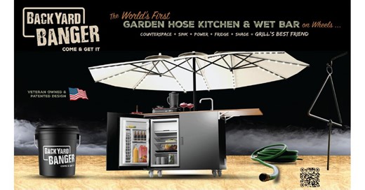 Backyard Banger Launches the World’s First Garden Hose Kitchen & Wet Bar on Wheels