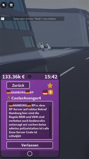 Roblox Notruf Hamburg eigener Server