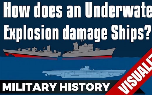 【自制字幕】水下爆炸如何毁伤舰船？震荡气泡？