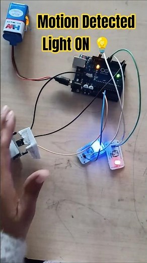 Motion Detection Light ON 💡#motionsensor #arduinoproject