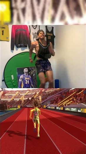 Kinect Sports + Weight Vest (100 Meters)🔥❗️ #trackandfield #track #kinect #kinectsports #athlete