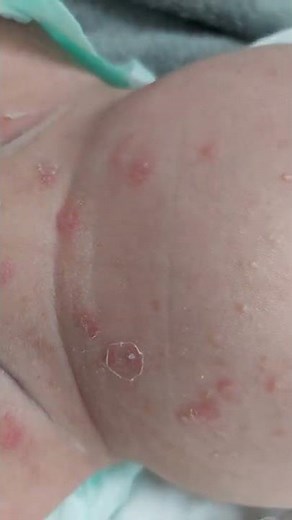 Bullous impetigo vs transient neonatal pustular melanosis