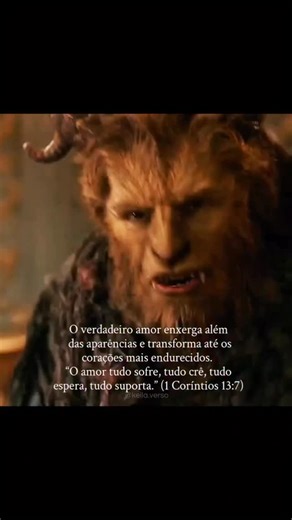 Escudo Matrimonial | Casamento Cristão e Propósito on Instagram: "O verdadeiro amor não se limita às aparências. Você já percebeu como muitas vezes o mundo tenta reduzir o amor a aparência, status ou conveniência? Mas o amor verdadeiro vai além do que os olhos podem ver. Assim como na história da Bela e a Fera, o verdadeiro amor é capaz de enxergar além da superfície e tocar o coração — mesmo quando ele parece endurecido. E é exatamente isso que a Palavra nos ensina: 📖 “O amor tudo sofre, tudo