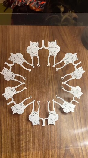 I cut paper into a Finn The Human (Adventure Time) parammetrical #finn #finnthehuman #cartoonnetwork #human #adventure #time #cartoon #tvshow #show #fantasy #fun #funny #comedy #entertainment #entertaining #2010s #10s #art #arts #craft #crafts #paper #papercraft #snowflake #snowflakes #christmas #decoration #decorating #decor #parammetrical #tiktok #tiktokvideo