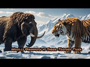 Woolly Mammoth vs SaberToothed Tiger — Epic Battle of the Ice Age