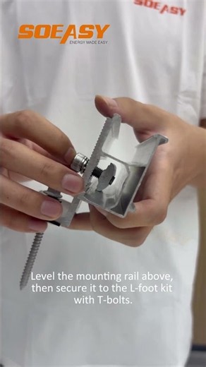 How to Install Solar Mounting on Metal Roofs? | SOEASY L Foot Kit