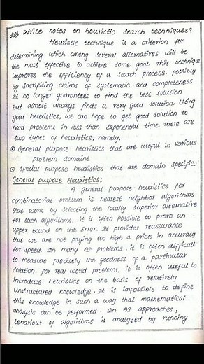 Heuristic Search techniques in Artificial intelligence | #ai #oumcanotes #notesadda #notes_adda |