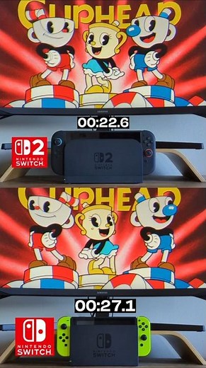 Cuphead- Nintendo Switch 2 vs Switch Speed Comparison