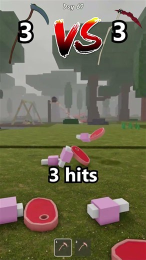 Scythe vs Vamoire scythe in 99 nights in the forest #roblox