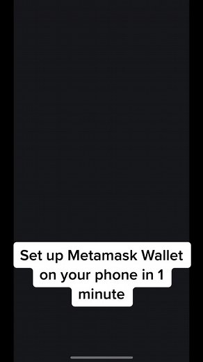 Your journey in Crypto begins with a Crypto Wallet. Here is how to set one up with Metamask on under one minute #crypto #metamask #nft #bitcoin