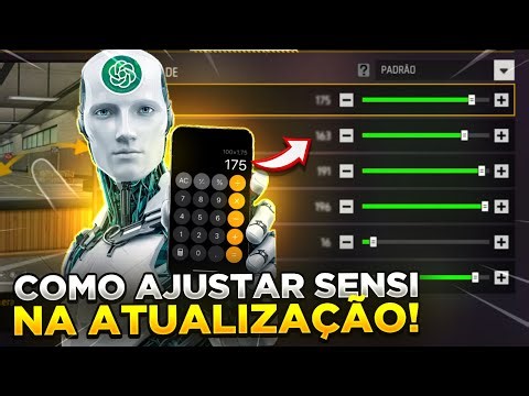 ACHE A SUA SENSI na NOVA ATUALIZAÇÃO! COMO AJUSTAR A PRÓPRIA SENSIBILIDADE no FREE FIRE 🔥