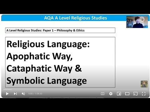 RELIGIOUS LANGUAGE: VIA NEGATIVA, VIA POSITIVA & SYMBOL (A LEVEL RELIGIOUS STUDIES)