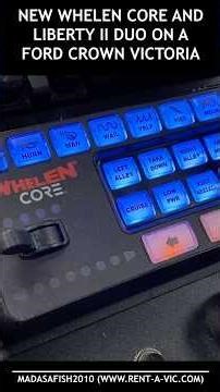 Whelen CORE & Liberty II Duo on a Ford Crown Vic #americanpolicecaruk