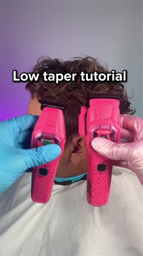 Easy low taper tutorial with the suprent clipper and trimmer combo( vice city colorway) One of the best clipper and trimmer combo sets you can get you’re hands on for 2026 Low taper fade with mess texture fringe #elpaso #elpasobarber #barber #taper #haircut
