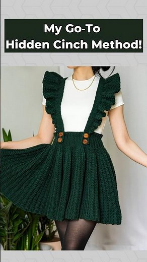 Most people don't know about this cinch technique #crochet #shorts