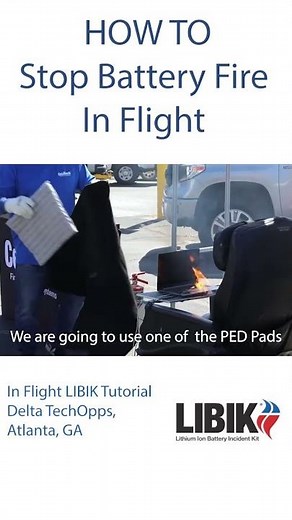How to Stop a Laptop Fire in Flight