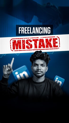 Valavan Academy on Instagram: "Most freelancers fail because of ONE simple mistake! ❌ In this video, I reveal the biggest freelancing mistake that stops you from getting clients and growing fast. Whether you’re on LinkedIn, Instagram, or Upwork, avoiding this will instantly improve your chances of landing high-paying projects. #FreelancingTips #FreelancingMistakes #DigitalMarketing #SocialMediaTips #OnlineBusiness #WorkFromAnywhere #FreelancerGrowth #ContentCreators #ValavanAcademy #LinkedInGrow