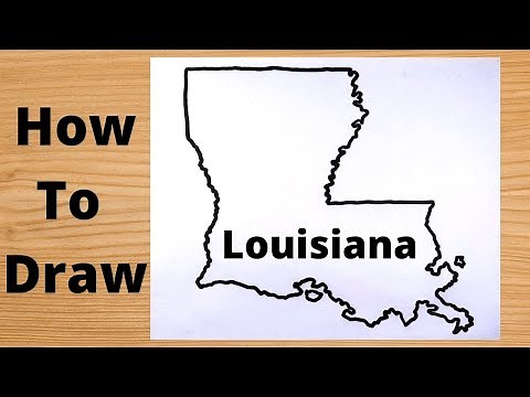 Drawing Louisiana State Map - Easy Way
