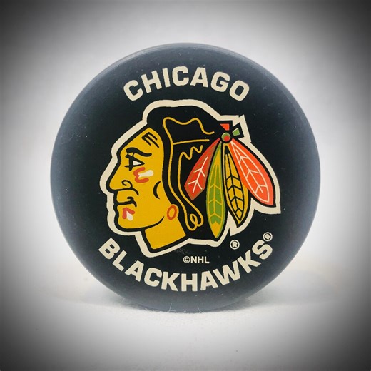 Vintage Chicago Blackhawks Team Logo Official NHL Hockey Puck - Etsy