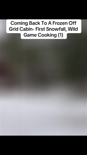 Exploring a Frozen Off-Grid Cabin During First Snowfall