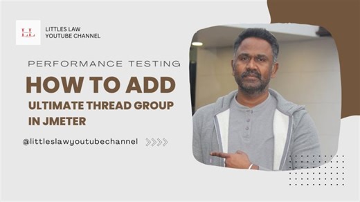 How to add Ultimate Thread Group in JMeter #jmeter #performancetesting | Vasanth Shanmugam