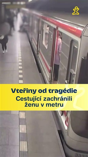 Vteřiny od tragédie. Cestující zachránili ženu v metru 🚇💛