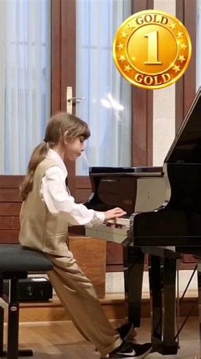 Emils Carniel piano talent 🥇. Paganini Variazioni Berkovich. First gold prize #shorts