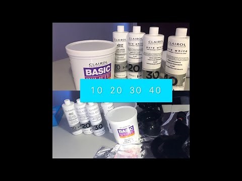 Bleaching hair using 4 different volumes of developer!?