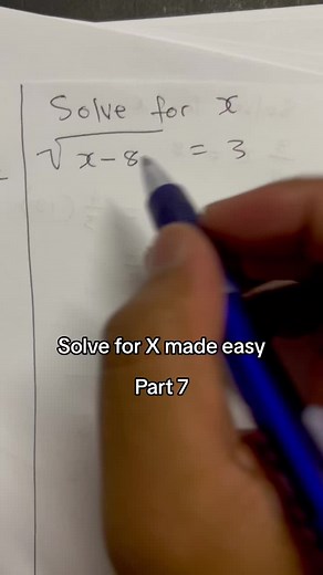 Solve for X part 7 ##math #solveforx #tutorial