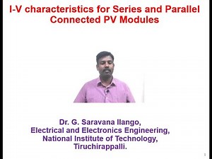 Series and parallel connection of PV modules