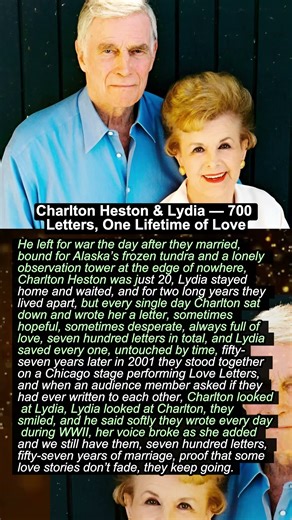 💌 Charlton Heston & Lydia — 700 Letters, One Lifetime of Love