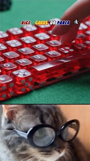 Dice vs Cards vs Poker AI Keyboard 🎲🃏🎰 | ASMR Typing Sounds