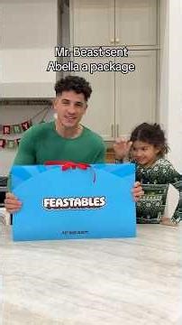 Mr Beast Sent Abella A Christmas Gift!!! #shorts #mrbeast #fatherdaughter