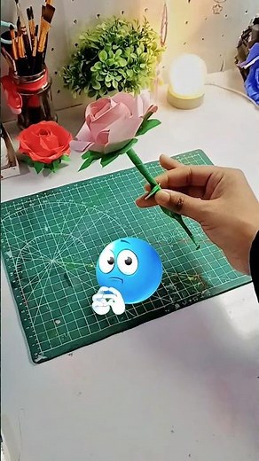 Pink Paper Flower DIY 🌸 | Make Stunning Paper Roses in Minutes #trendingshorts #diy