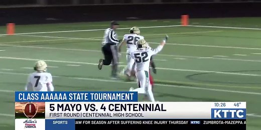 Mayo football storms back to upset defending champion Centennial in playoffs