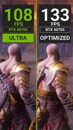 RTX 4070 Super on God of War Ragnarok: Ultra vs Optimized Settings #godofwarragnarok #rtx4070super