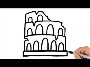 How to Draw The Colosseum | Super Easy Step-by-Step Tutorial!