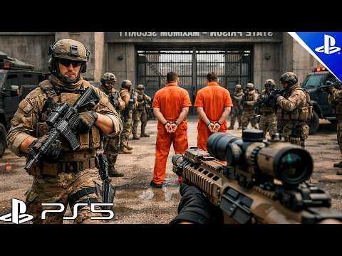 ESCAPING FROM CECOT, PRISON IN EL SALVADOR. Call of Duty Advanced Warfare Campaign | Gameplay PS5