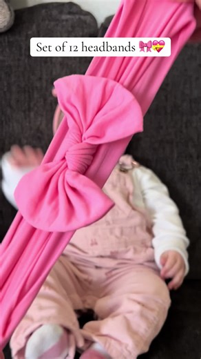 Cute Set of 12 Baby Headbands for Newborns