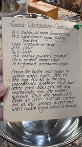 Lemon Cardamom Cookies #vintage #cookies | PastTimecook
