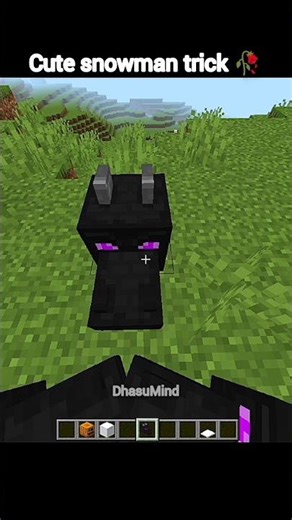 Minecraft snowman moment #minecraft #shorts